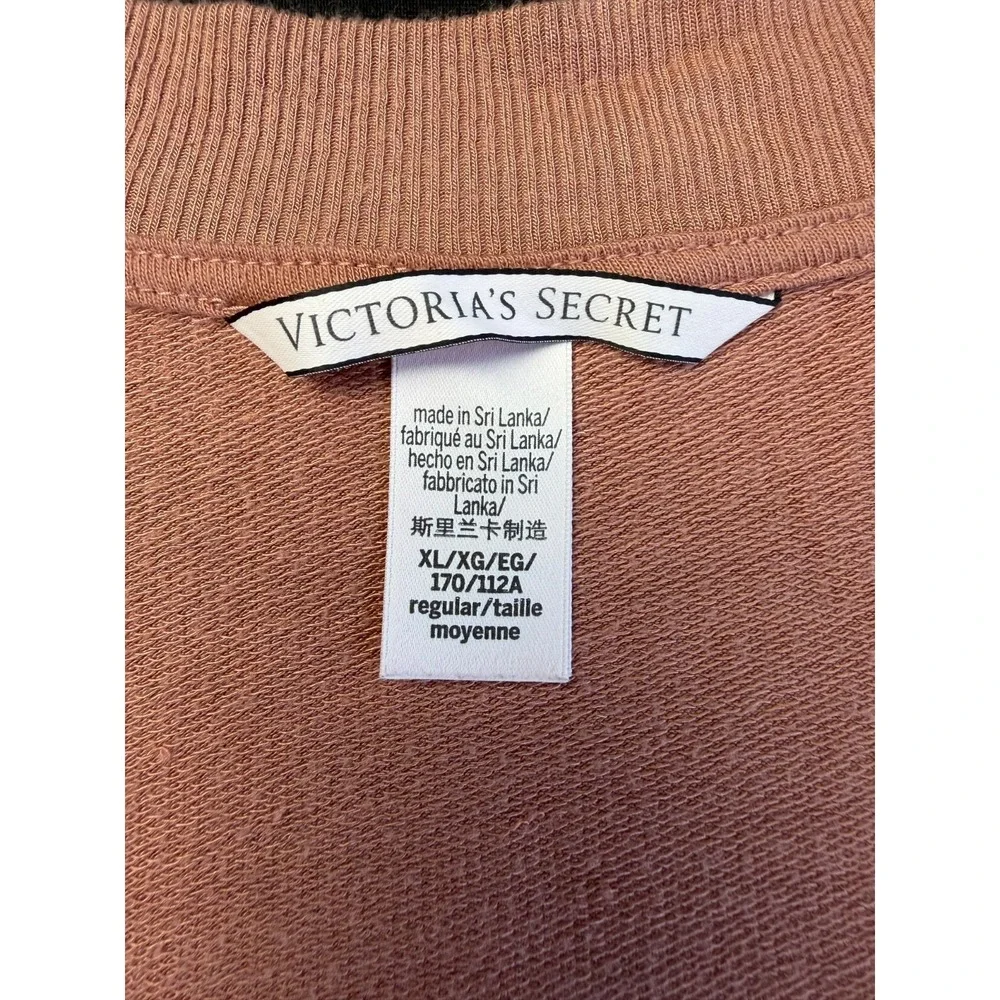 Victoria's Secret Lounge Set XL Pink Modal V-Neck Tunic Jogger Pajamas 2PC Sleep
